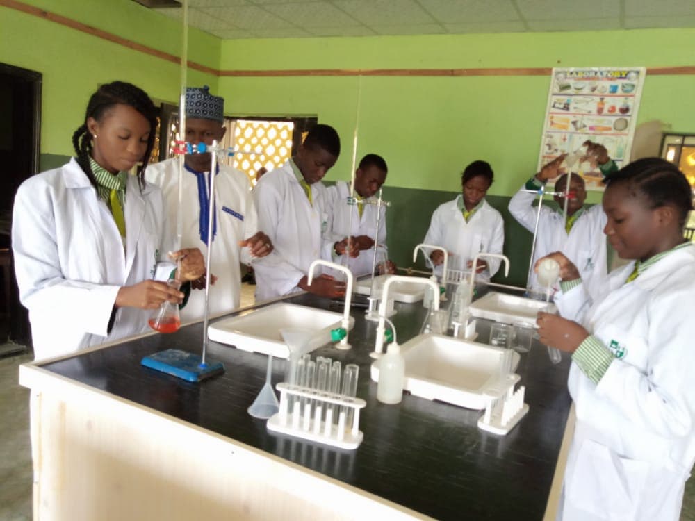 Students in lab